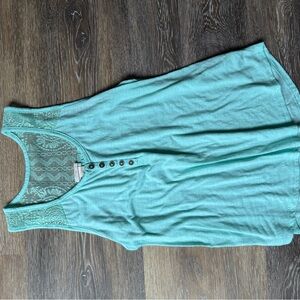 Women's Sleeveless Lace Top - Mint Green
